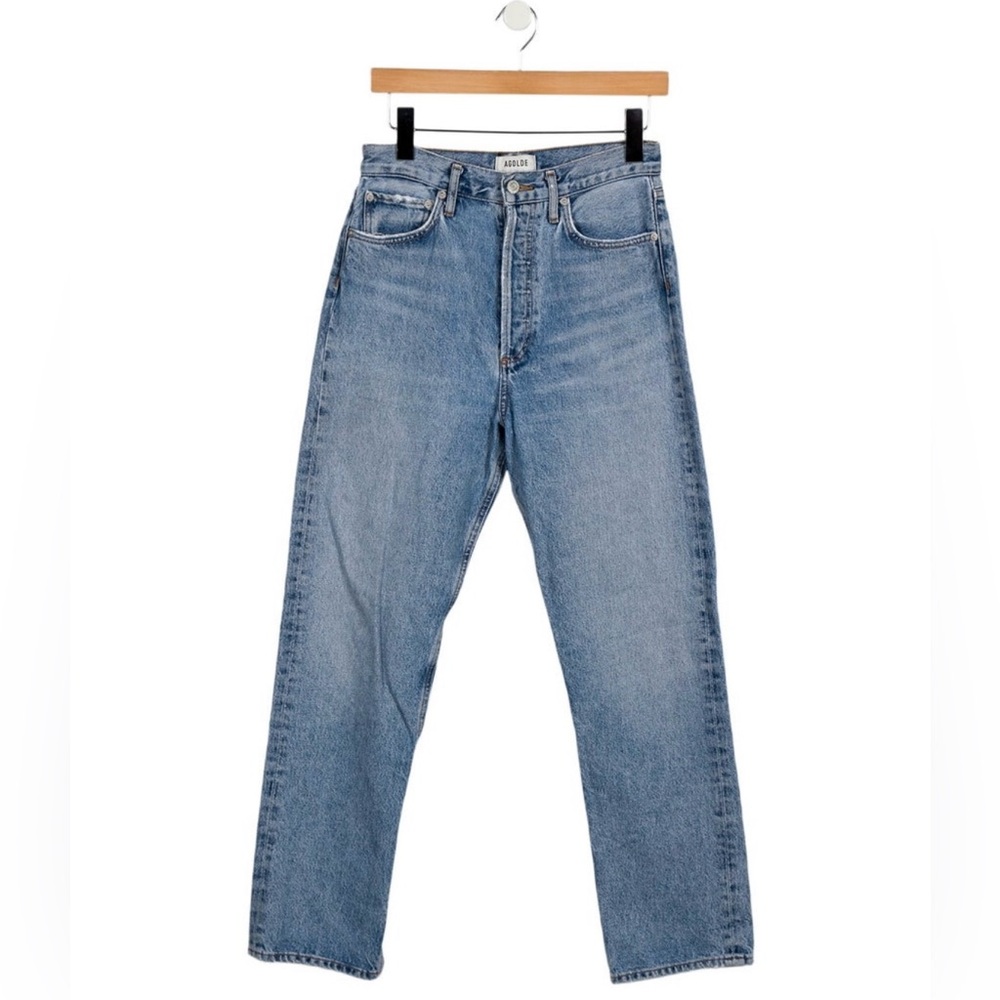 EUC Agolde High-rise straight-leg jeans